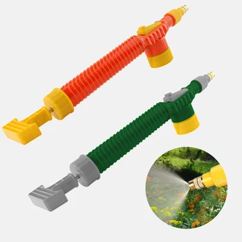 

1pc Household High Pressure Air Pump Manual Sprayer Garden Adjustable Trolley Gun Nozzle Watering Spray Sprayer Head with Joint
