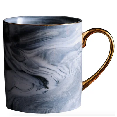 European Glod Marble Ceramic Dinner Dish Plate Rice Salad Noodles Bowl Soup Plates Dinnerware Sets Tableware Kitchen Cook Tool - Color: see chart