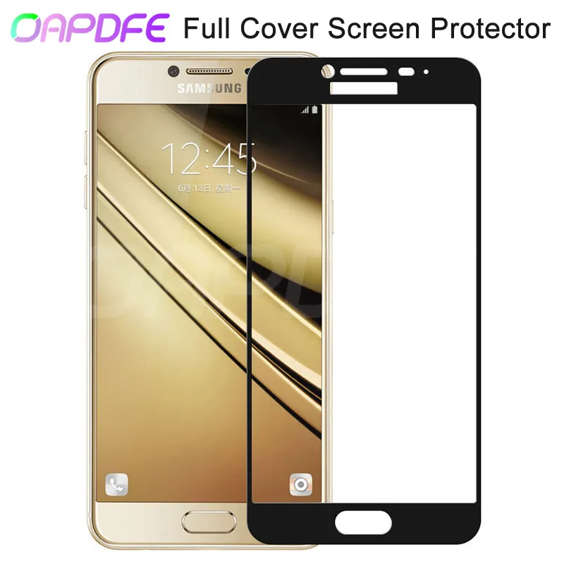 Защитное стекло 9D с полным покрытием для Samsung Galaxy A3 A5 A7 2016 2017 A6 A8 Plus A9 2018 закаленное