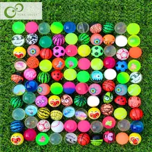 10 pçs engraçado brinquedo bolas misturadas bouncy bola sólida flutuante saltando criança bola de borracha elástica pinball bouncy brinquedos 25mm/30mm zxh