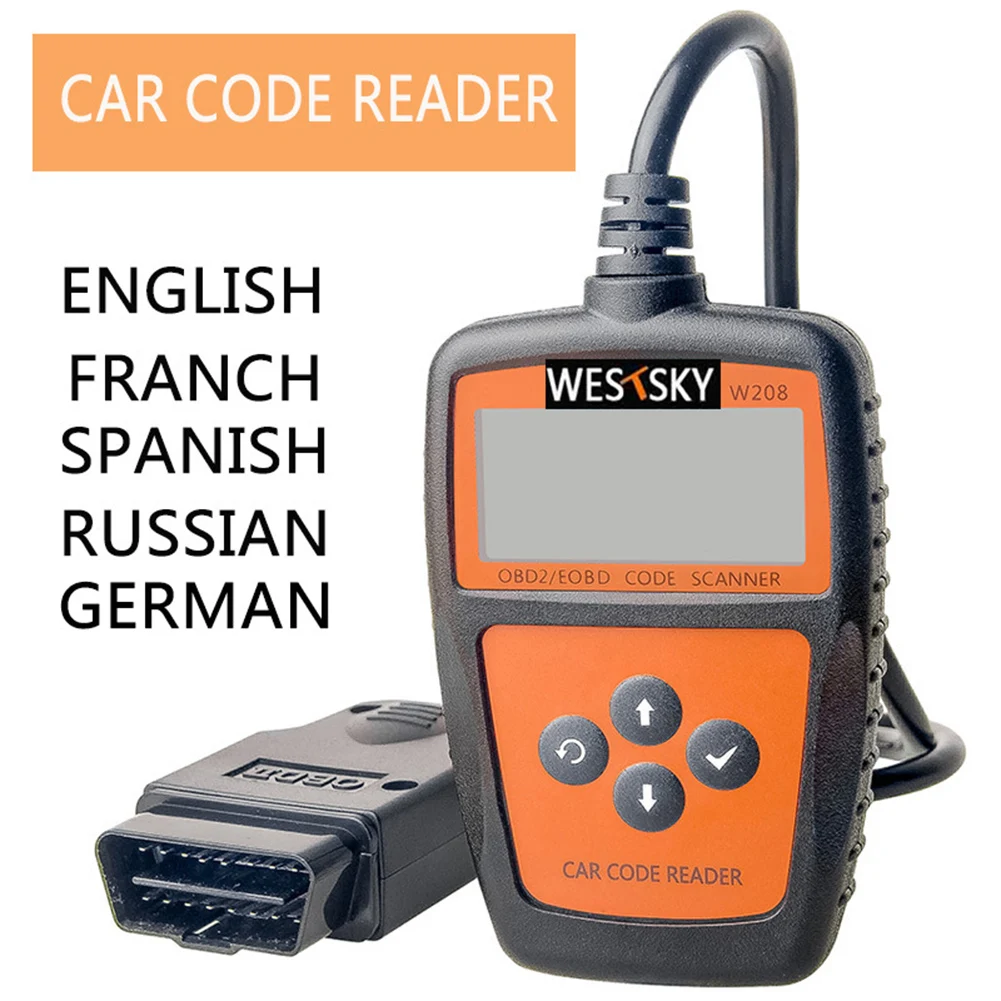 

Universal OBDII Screen Scanner Automotive Fault Detector 8~18V Motorbike Repair Tool Car Diagnostic Tool Engine Code Reader Comp
