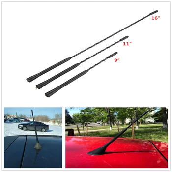 

9/11/16 Inch Universal Car Roof Mast Whip Stereo Radio FM/AM Signal Aerial Amplified Antenna For VW BMW Benz Mazda Audi Toyota