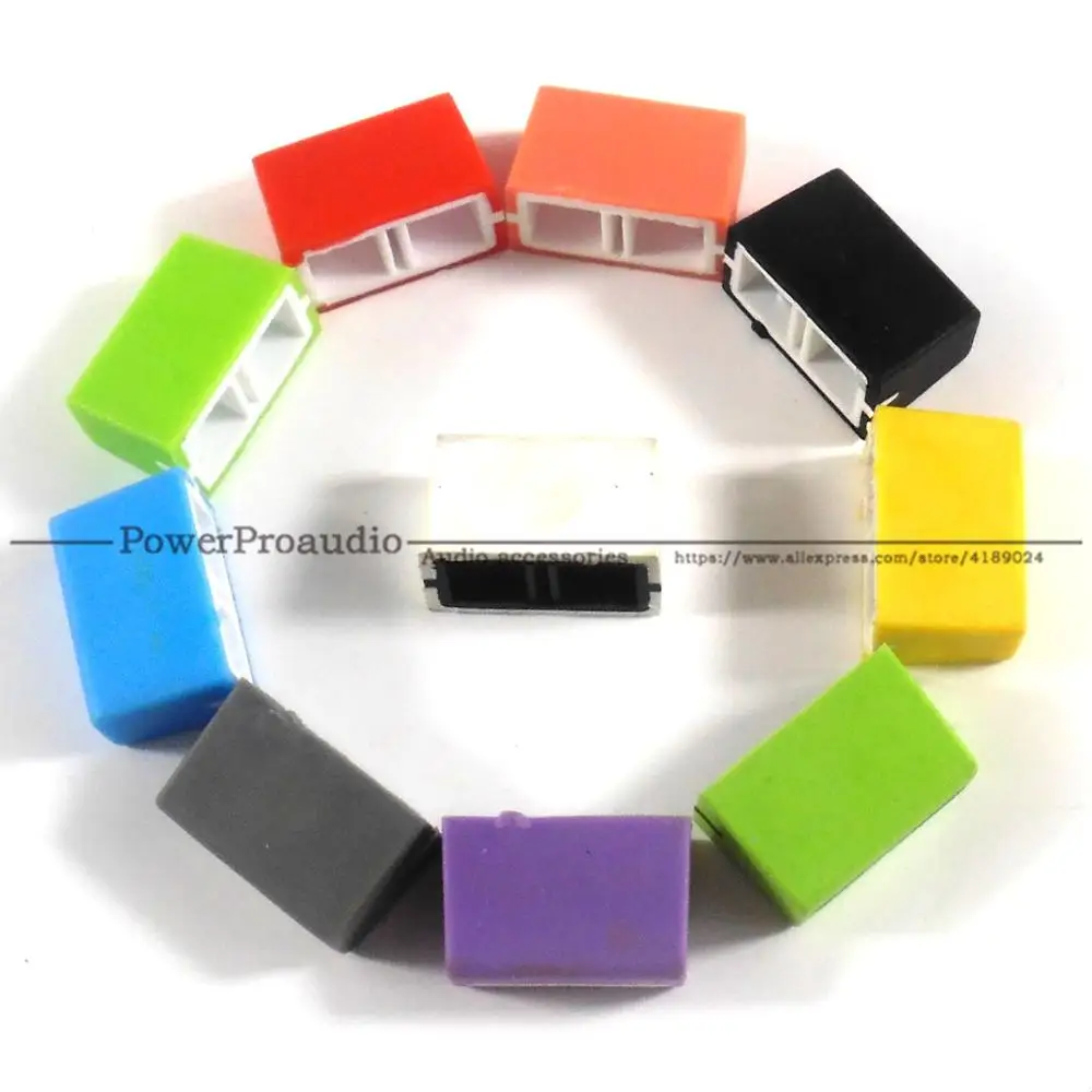 10pcs colorful Channel Fader Cap Repair DJ For Numark NS6 NS7 PRO3 S2 S4 S8 Controller Mixer