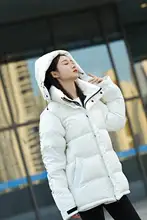 

High end goose light down jacket thickened Canadian new hooded jacket men's and women's same cotton jacket 2078m