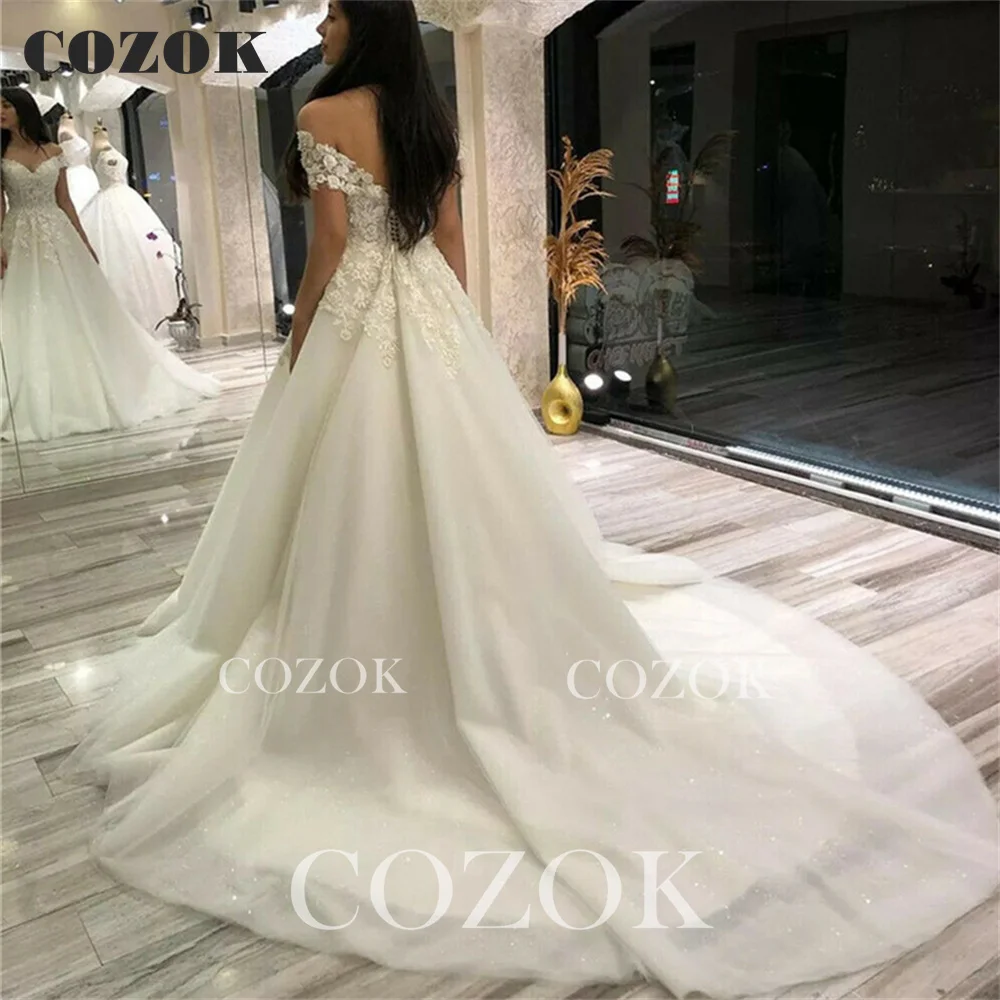 Luxury Wedding Dresses Ball Gown V-neck Lace Flowers Beaded Long Formal Women Bridal Wedding Gowns CZ16 mermaid wedding dress