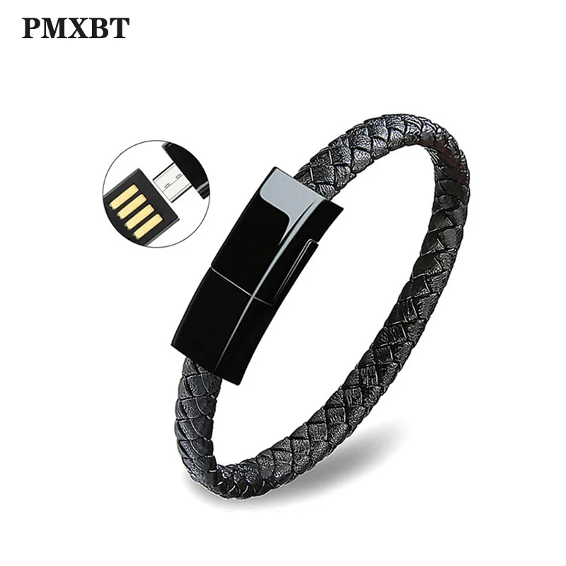 

Tpye C Micro USB Fast Charger Bracelet Cable For iphone Samsung Xiaomi Huawei Mobile Phone Sync Data Quick Charge Portable Cable