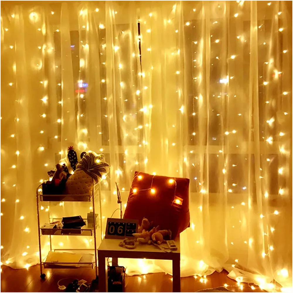 Outdoor Christmas Led String Lights 100M 50M 30M 20M 10M 5M Luces Decoracion Fairy Light Holiday Lights Lighting Tree Garland