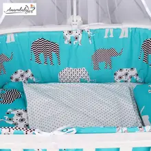 Комплект WB в кроватку 4 предмета(бортики на молнии) AmaroBaby, бязь