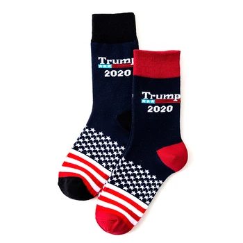 

Trump America National Flag Stars Stripes Socks Women Men Casual Short Socks