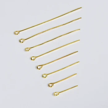 

200 Pcs Eye Pins Headpins DIY Jewelry Accessories Needles Tassel Earrings Beading Eye Head Findings For Jewelry Making Supplies