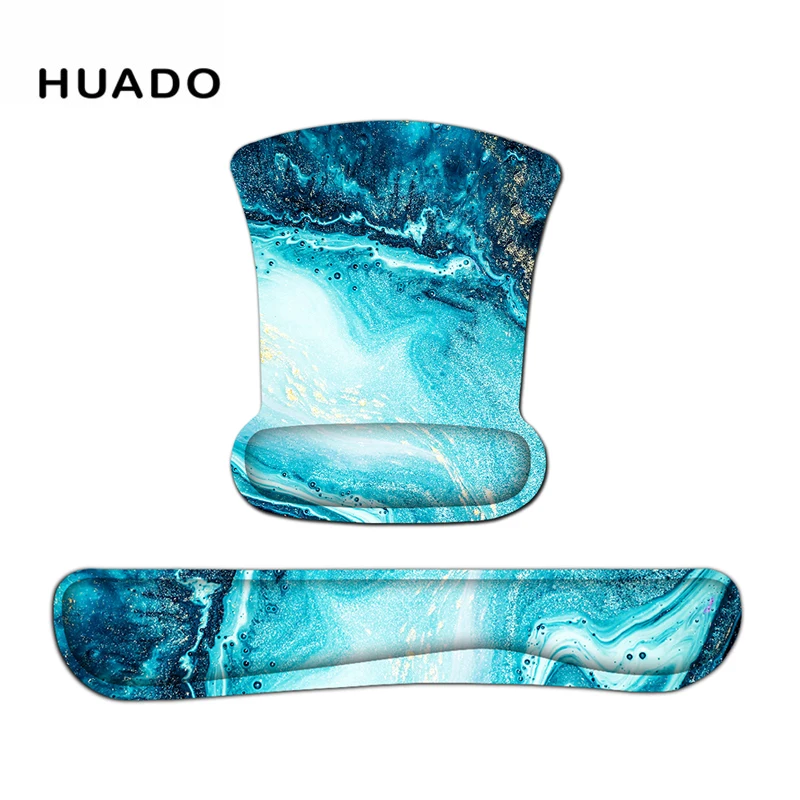 

Mouse Pad Wrist Rest Keyboard Pad Wrist Rest Pad and Mouse Silica Gel Wrist Rest Support with Memory Foam