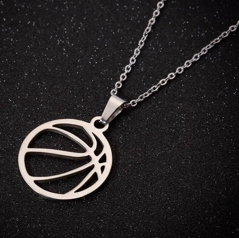 Trendy Stainless Steel necklace Volleyball Pendant &amp Necklaces Player Love Chain Sports Ball Necklace Jewelery Custom | Украшения и