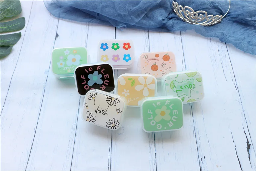 1Pcs Contact Lens Case Travel Eye Contact Lens Box Kit Women Mini Contact Lenses Case Container Lenses Box for Girl Women