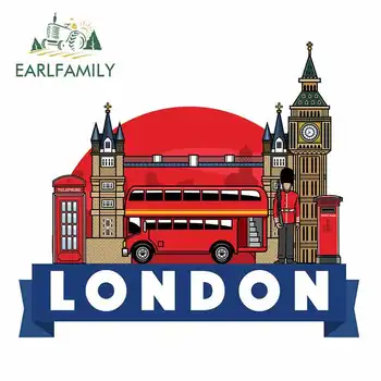 

EARLFAMILY 13cm x 11.3cm For London Funny Car Decal Repair Car Stickers Vinyl Material DIY Surfboard Creative Scratch-Proof