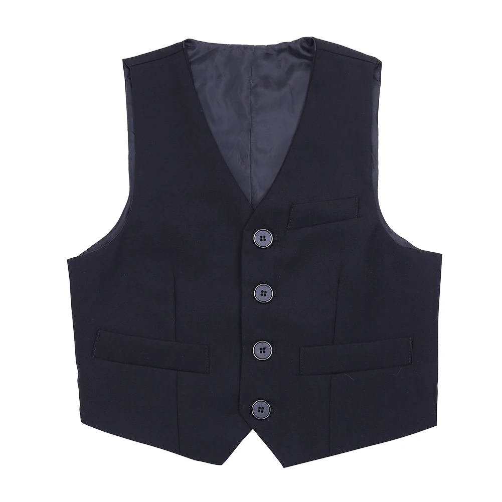 

Kids Boys Suit Vest Tops Children Gentleman Formal Suits Waistcoat For Wedding Pageant Birthday Party Stage Performance Costumes