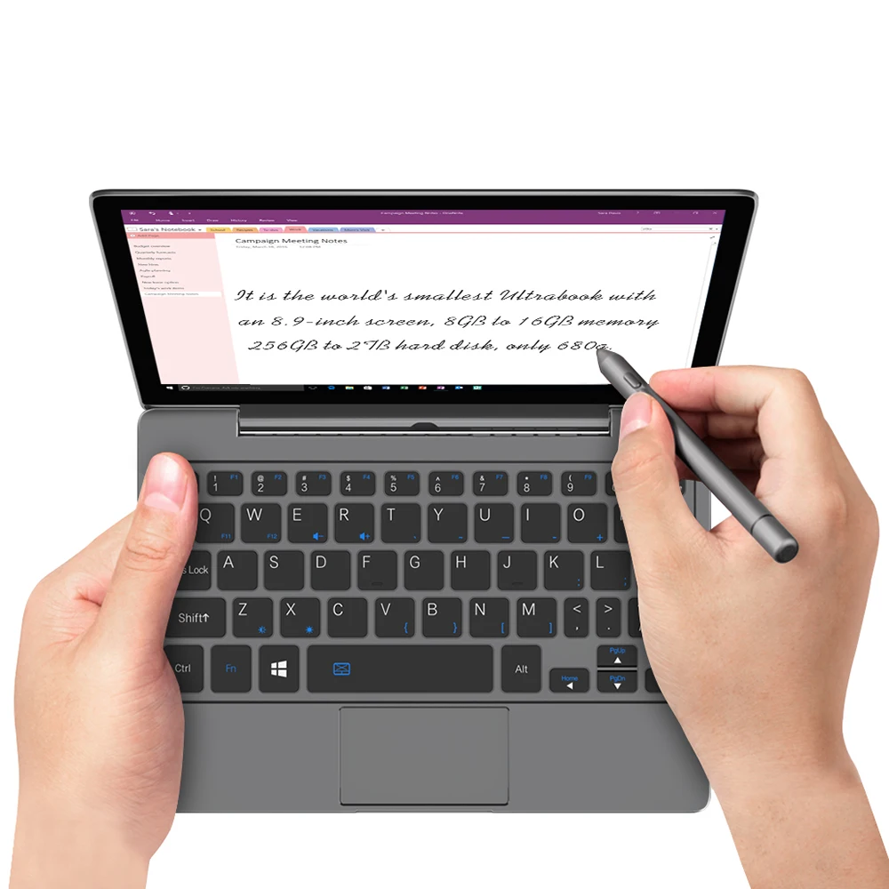 Мини ноутбук 8 9 дюйма GPD P2 MAX игровые консоли планшетный ПК 256 ГБ 512 2 4G Wi Fi BT 4