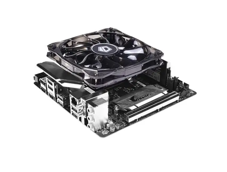 ID-COOLING IS-50X радиатор пять тепловых труб 12 см контроль температуры itx htpc ультратонкий вентилятор