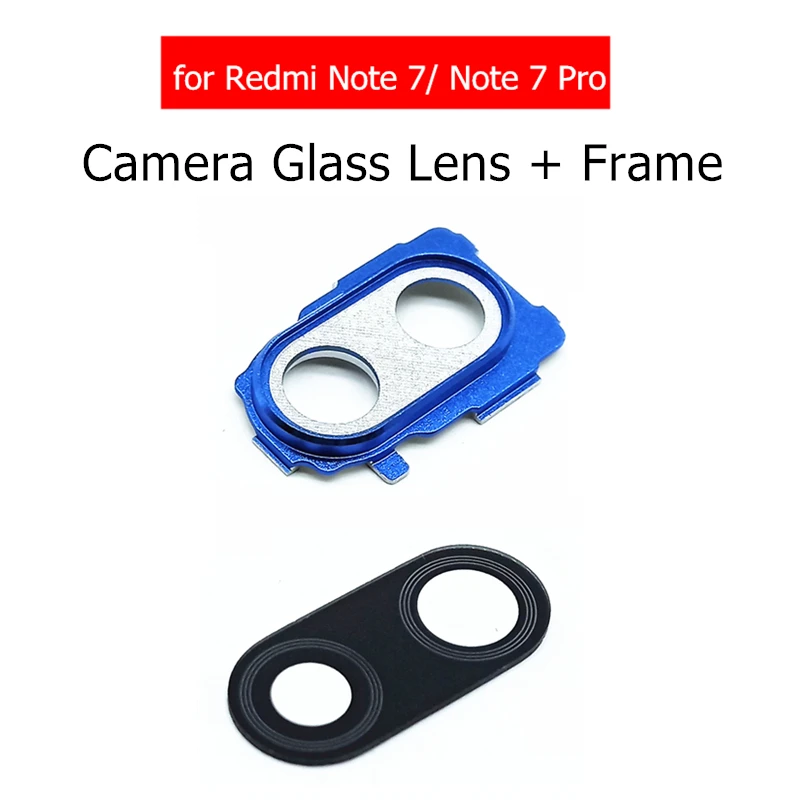 Для Xiaomi Redmi Note 7/Note 7 Pro камера стеклянная рамка для объектива задняя камера стеклянная рамка для объектива Держатель запасные части