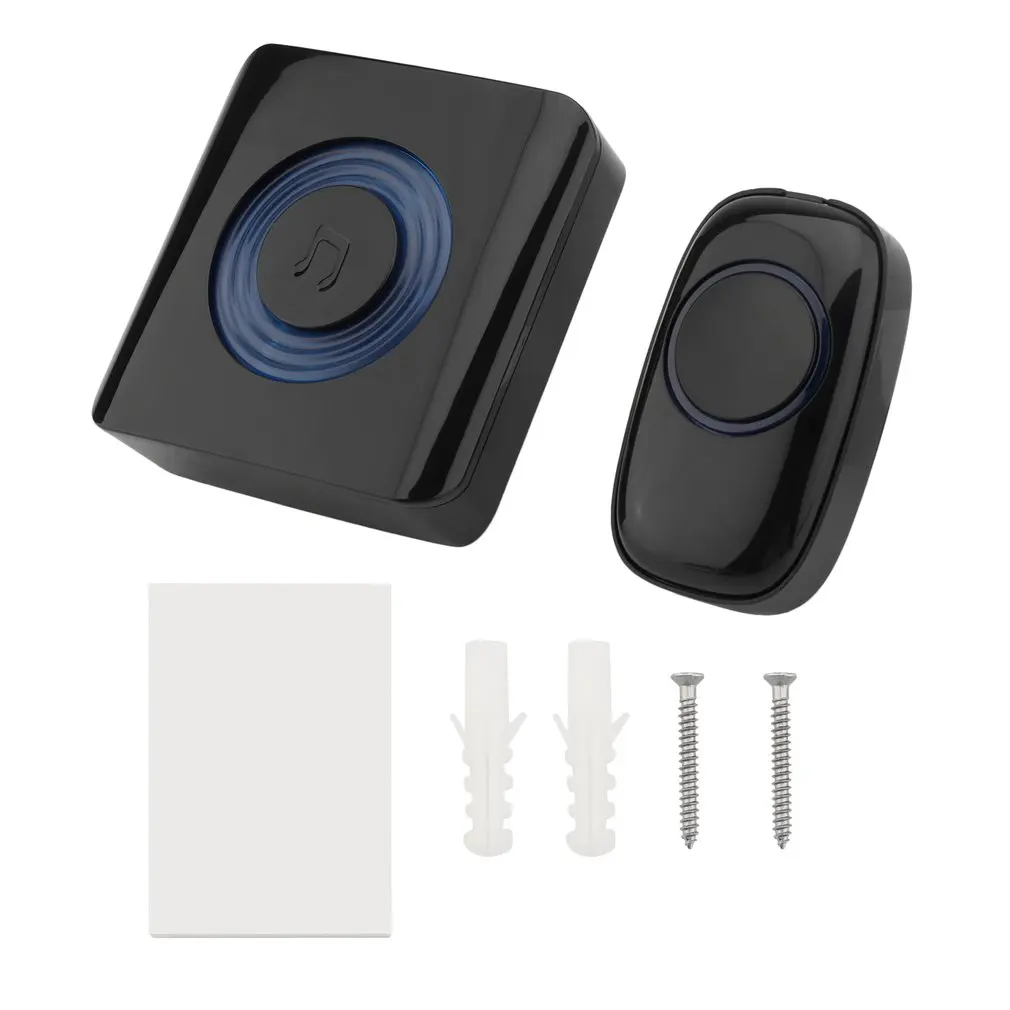 

Wireless Doorbell Alert System Cordless Home Door Bell Chime 280-300M Range 52 Ringtones +Transmitter For Home Office UK Plug