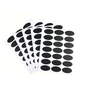 

Oval Self Adhesive Reusable Blackboard Stickers Craft Kitchen Jars Organizer Label Chalkboard Stickers Chalk Board Wall Stickers