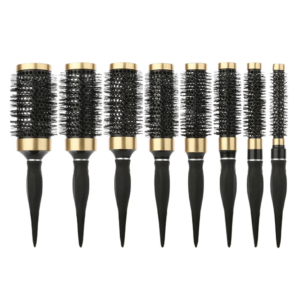 Hair Styling Brush Anti-Static Ceramic Round for Blow Drying Silky Smooth Hair High Temperature Resistant Round Comb