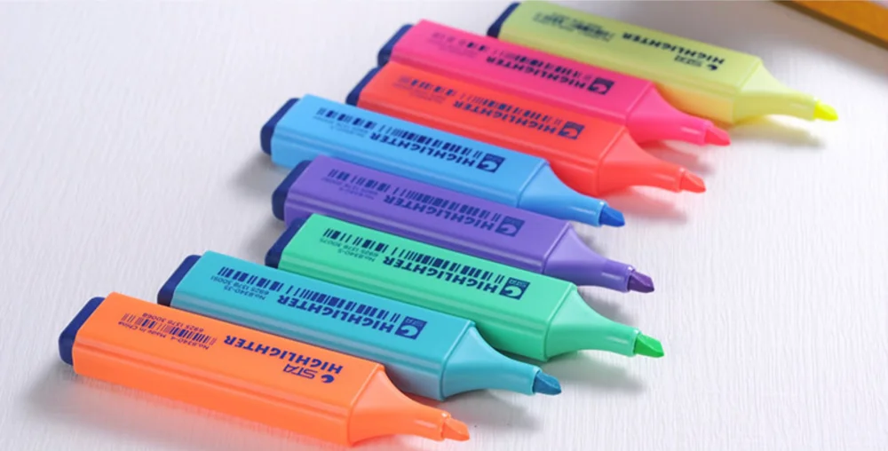 STA8340 8 цветов текстовые маркеры ручки Mildliner флуоресцентная кисть для рисования граффити офисные канцелярские принадлежности Школьные принадлежности