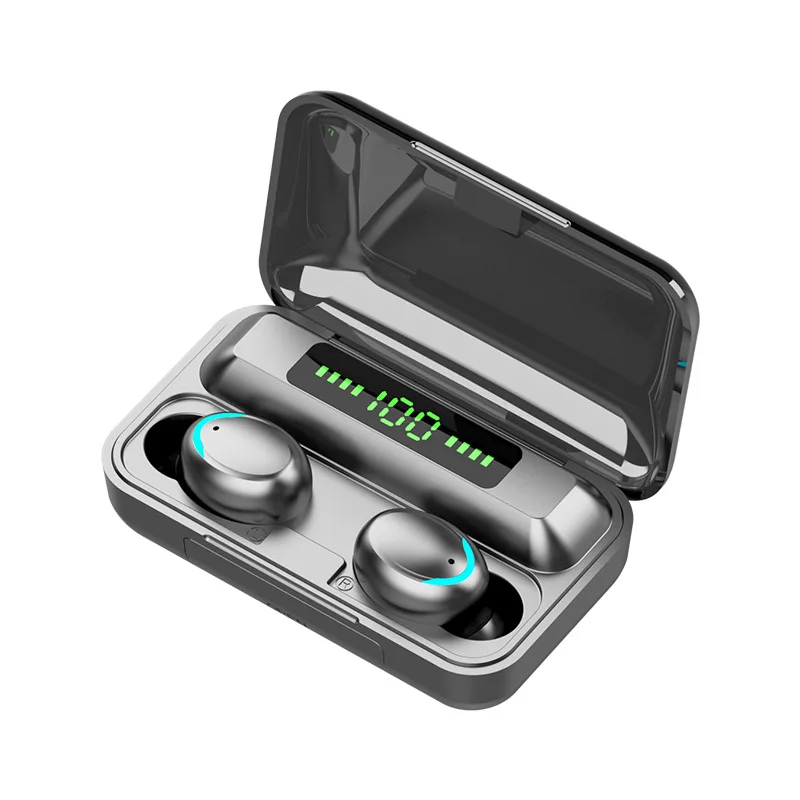 free shipping Bluetooth touch Wireless TWS 5 0 Bluetooth Portable rechargeable headset LED digital Battery display intelligence
