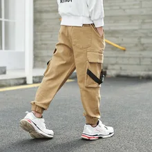 Стиль, повседневный Осенний комбинезон на лямках для мальчиков, модные детские пряжки для больших мальчиков