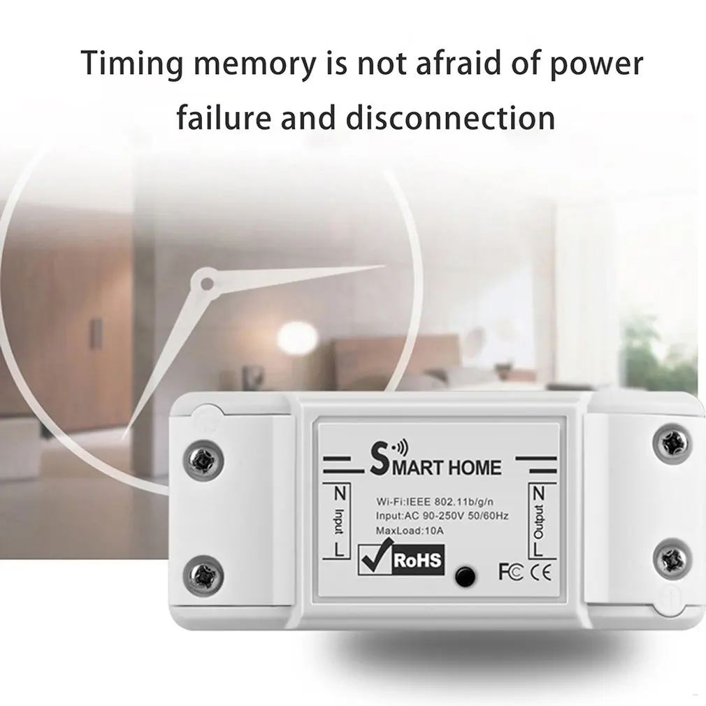 WiFi smart switch мобильный телефон приложение дистанционное управление переключатель времени электрическое освещение Универсальный переоборудование запчасти