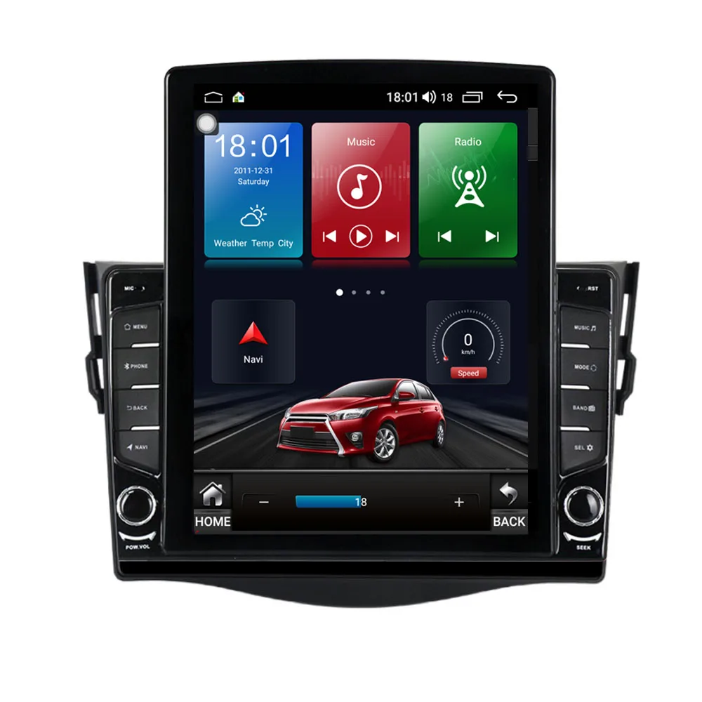 9 7 &quotAndroid 10 1 для TOYOTA RAV4 2007 2012 RAVTesla тип автомобиля радио мультимедиа видео плеер