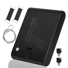Arma portátil cofre de acesso rápido pistola cofres para armas múltiplas & munição com tela de toque digital senha jóias cofres caixa