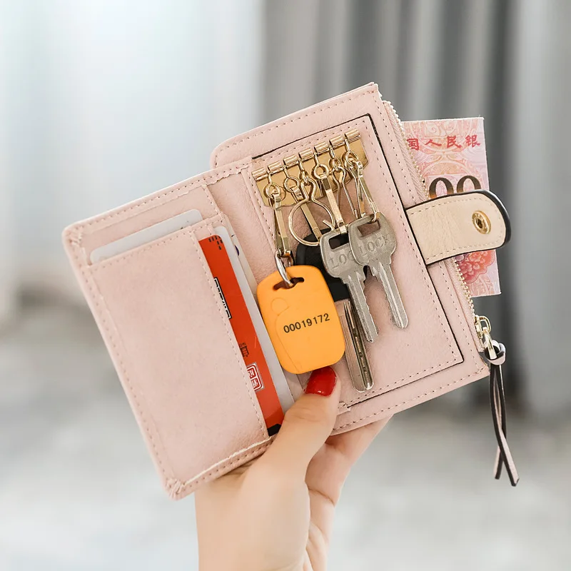 

Tallies Leather Goods * New Style Key Women's Korean-style Cute Students Multi-functional Mini Hipster Change Small Card Holder