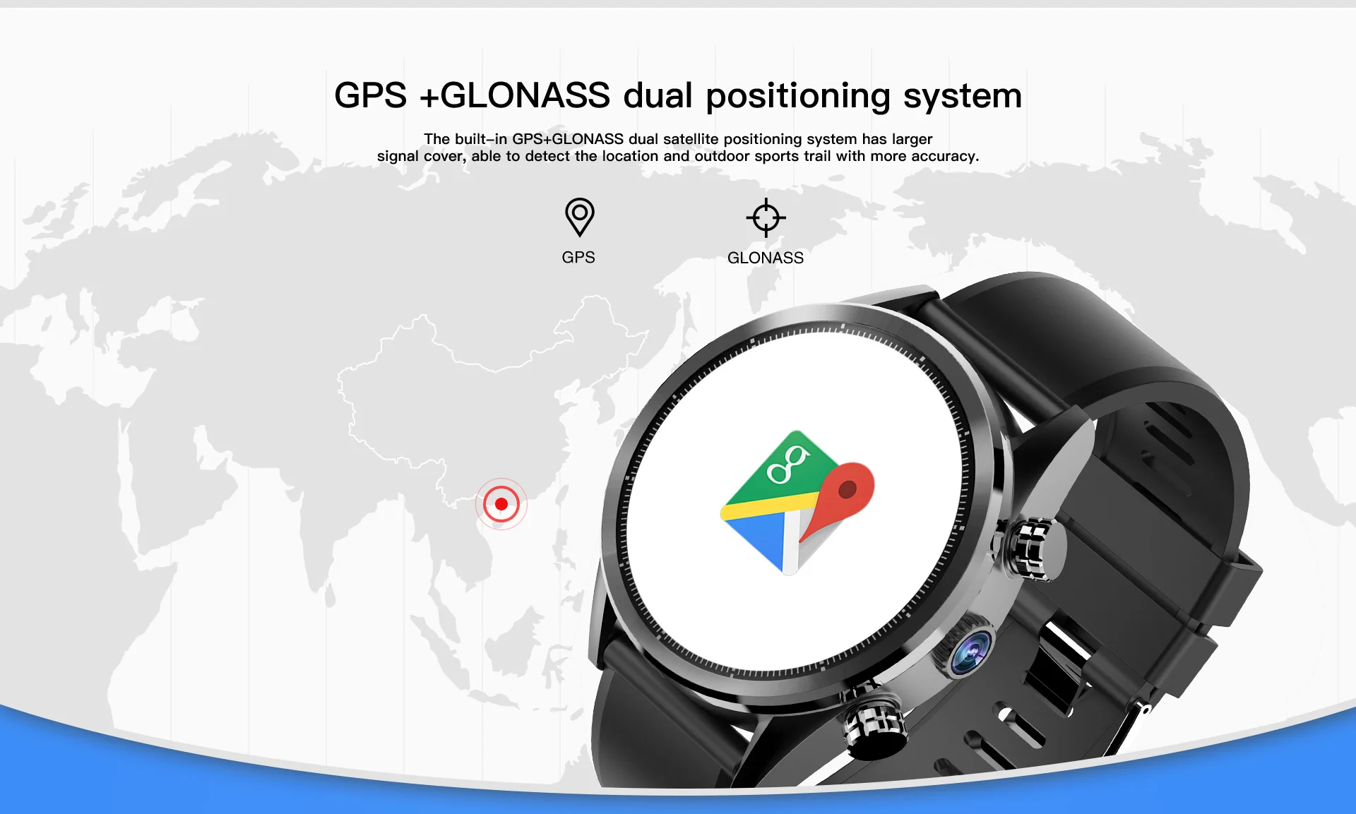 HOT Kospet Hope GPS 4G Smartwatch Phone Android Pedometer IP67 Waterproof MT6739 Camera Business Bluetooth Smart Watch Phone