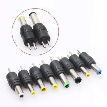 

1Set 8Pcs Universal AC/DC Power Notebook Laptop Charger Adapter Tip 2Pin Plug Connector