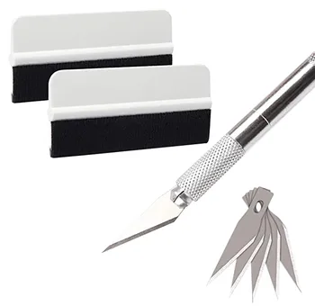 

Vinyl Film Installation Applicator Kits Mini Soft-Wrap Tinting Squeegee Craft Knife Furniture Home Improvment Tools