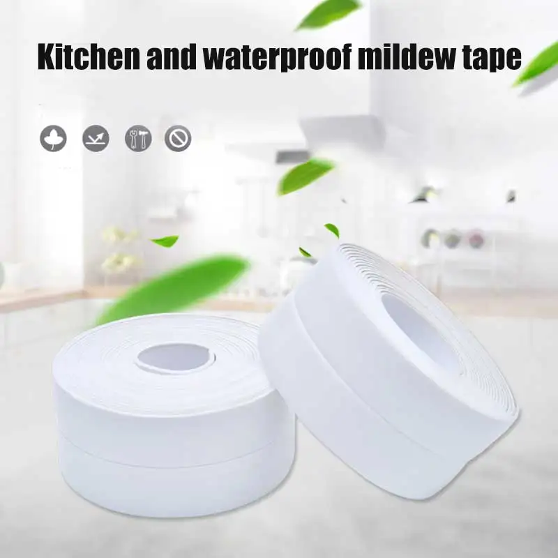 

Self Adhesive Tape Bathtub Bathroom Shower Toilet Kitchen Wall Sealing Waterproof Mildewproof Tape