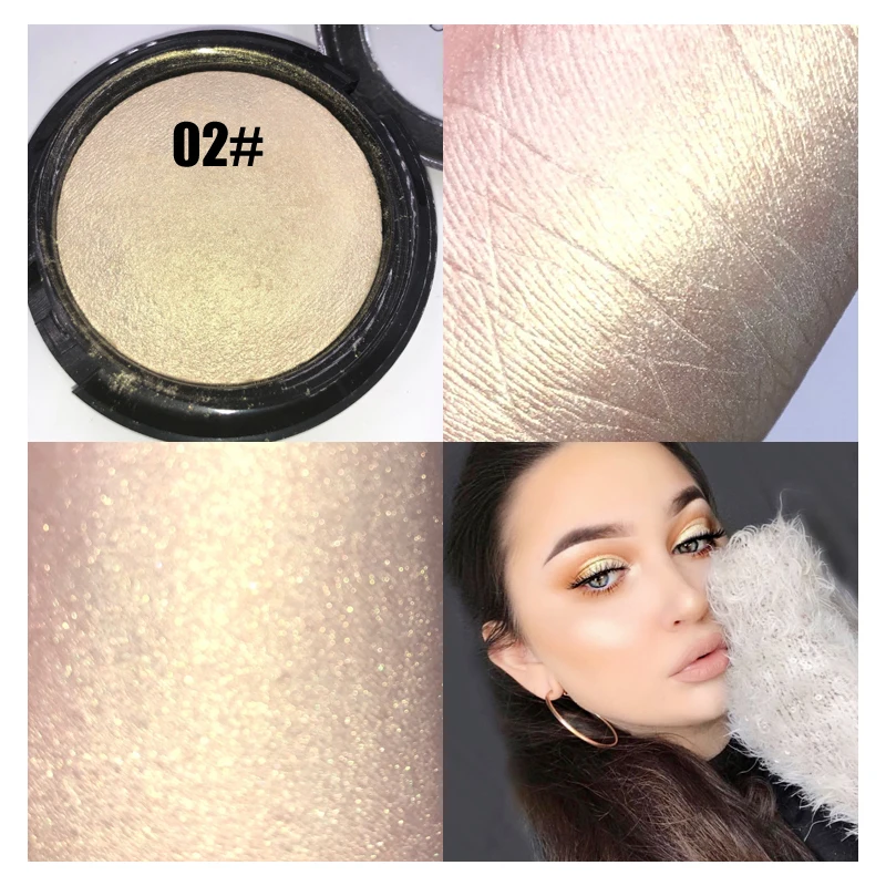 Горячая Распродажа Румяна highlighter пудра высокоглянцевые тени для век