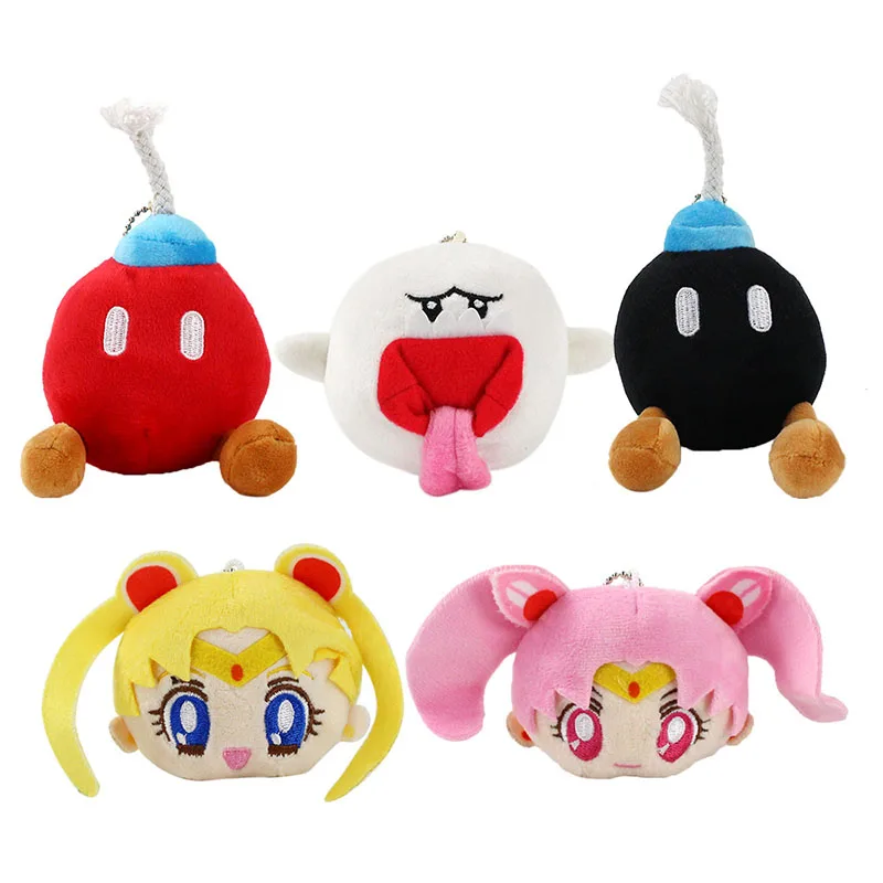 Приведение бу черная красная бомба Сейлор Мун Chibiusa плюшевые подвески игрушки