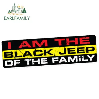

EARLFAMILY 15cm x 3cm BLACK OF THE FAMILY STICKERS DECAL VINYL BUMPER JDM 4x4 TRUCK WINDOW OFFROAD Waterproof Car Stickers