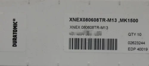 10 шт. вставки карбида XNEX080608TR-M 13, MK1500
