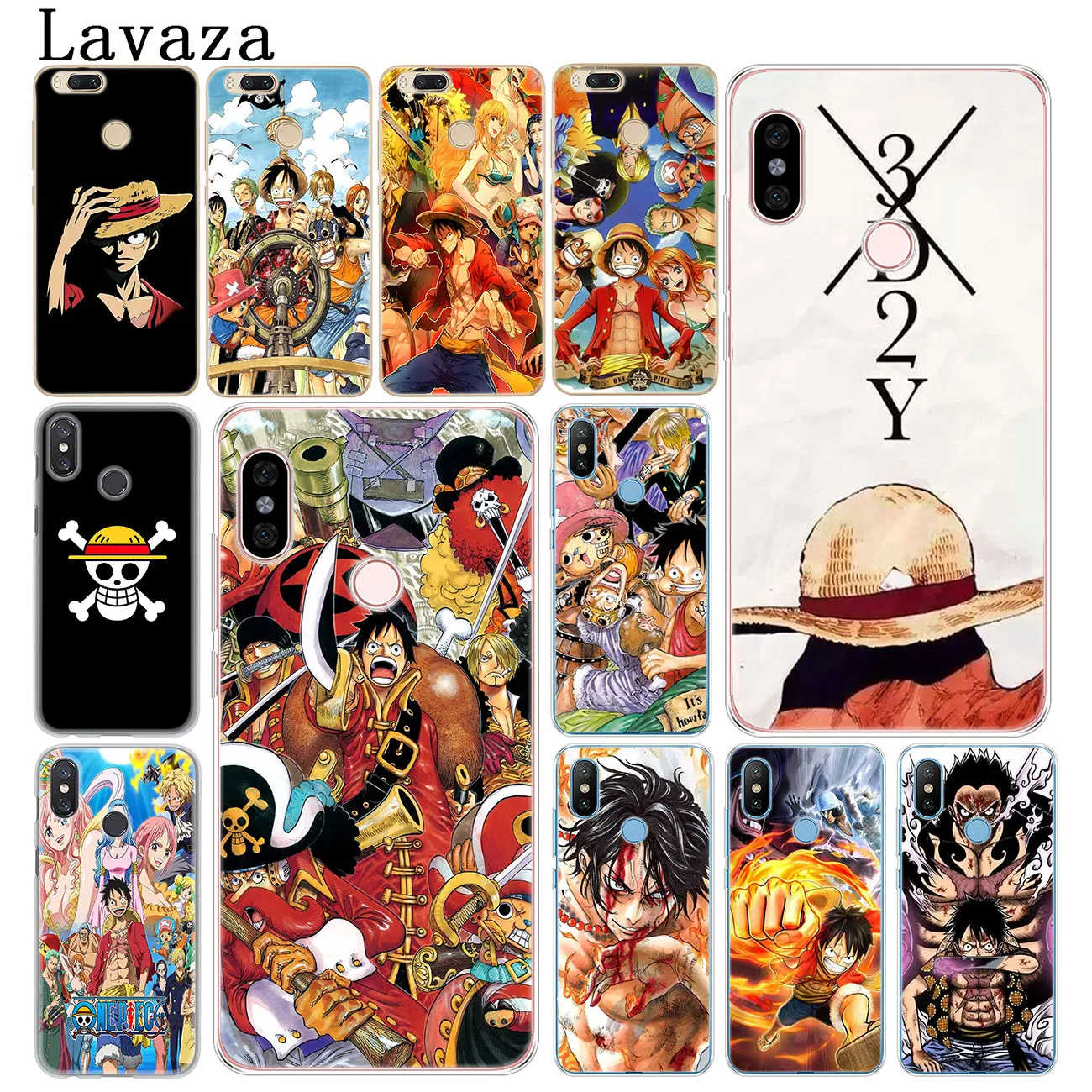 

Lavaza ONE PIECE Phone Case for Xiaomi Redmi K20 7A 5A 6A 4A GO S2 Note 8 7 5 4 4X 6 Pro Plus Cover