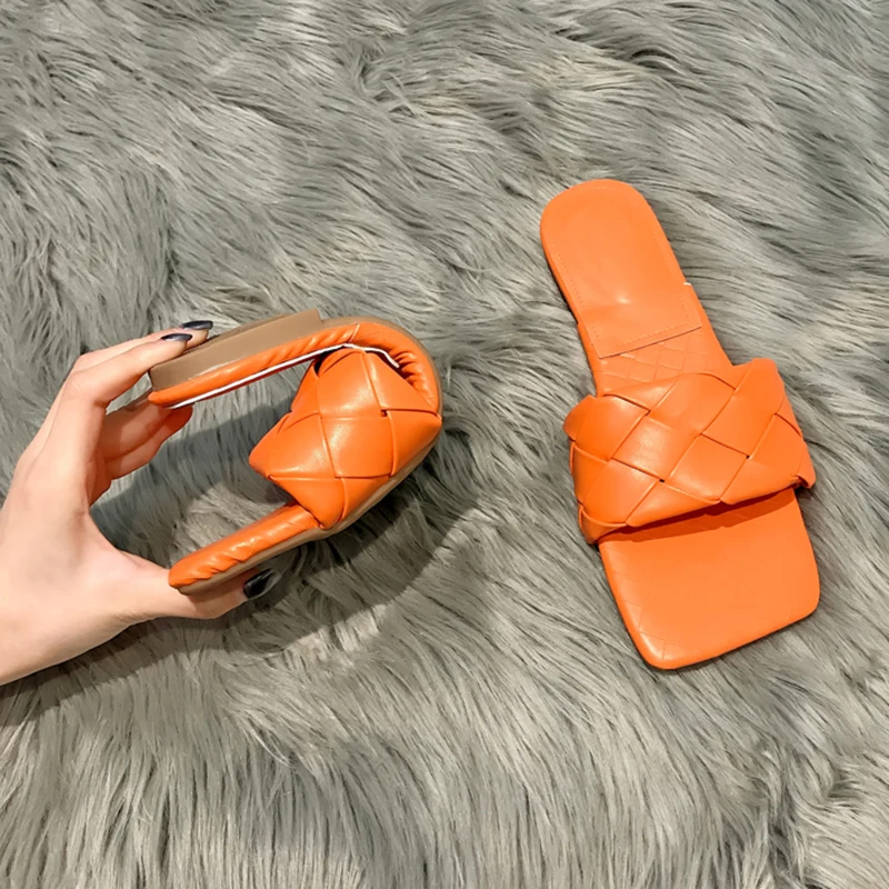 Пляжные шлепанцы Rimocy из искусственной кожи для женщин Летние повседневные