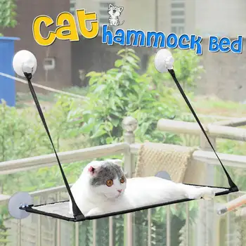 

Cute Pet Hanging Beds Cat Sunny Window Seat Mount Pet Cat Hammock Comfortable Cat Pet Bed Shelf Seat Beds