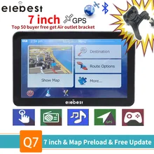 Elebest gps navigatie 7 inch TouchScreen Gps Navigator Auto Voertuig Truck GPS Sat Nav BHT Optioneel Europa 2019 Kaarten Gratis upgrade
