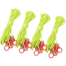 Lixada 4 шт., светоотражающий шнур для палатки Guyline, шнур для кемпинга, Паракорд с Натяжителем для палатки, навес для палатки, аксессуары для кемпинга