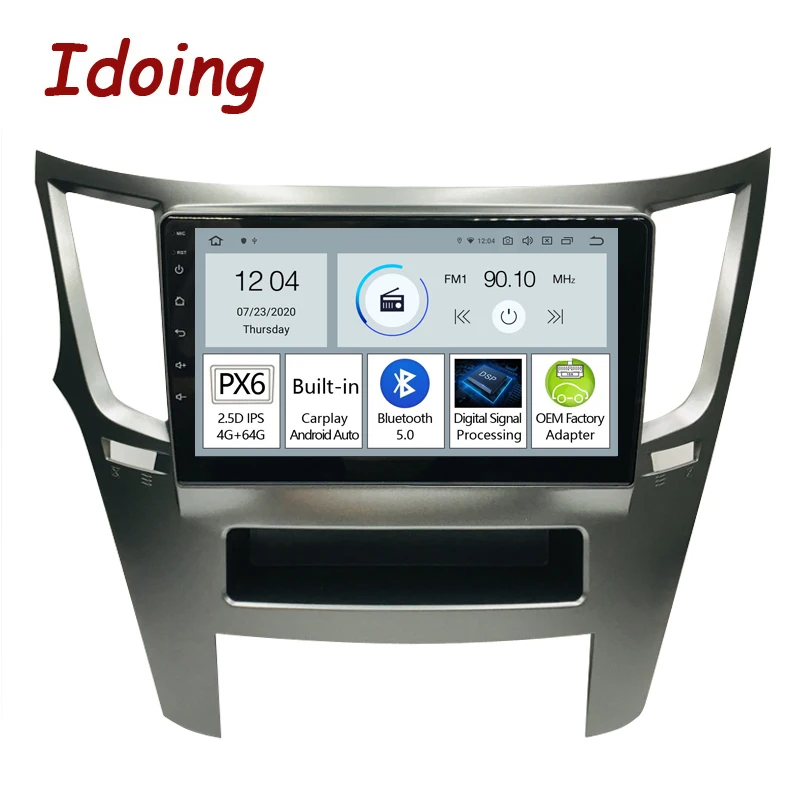 Автомагнитола Idoing PX6 мультимедийный плеер с 9 &quotэкраном GPS-навигацией для Subaru Outback