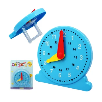 

14.5*14*2cm Learn Time Clock For Children Plastic Baby Model Clock Toy For Baby Early Education Teaching Children Toys Gift