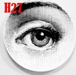 27 Модный стиль, итальянский дизайнер Fornasetti, декоративные Висячие тарелки, можно найти в моем магазине для дома Dector - Цвет: 27