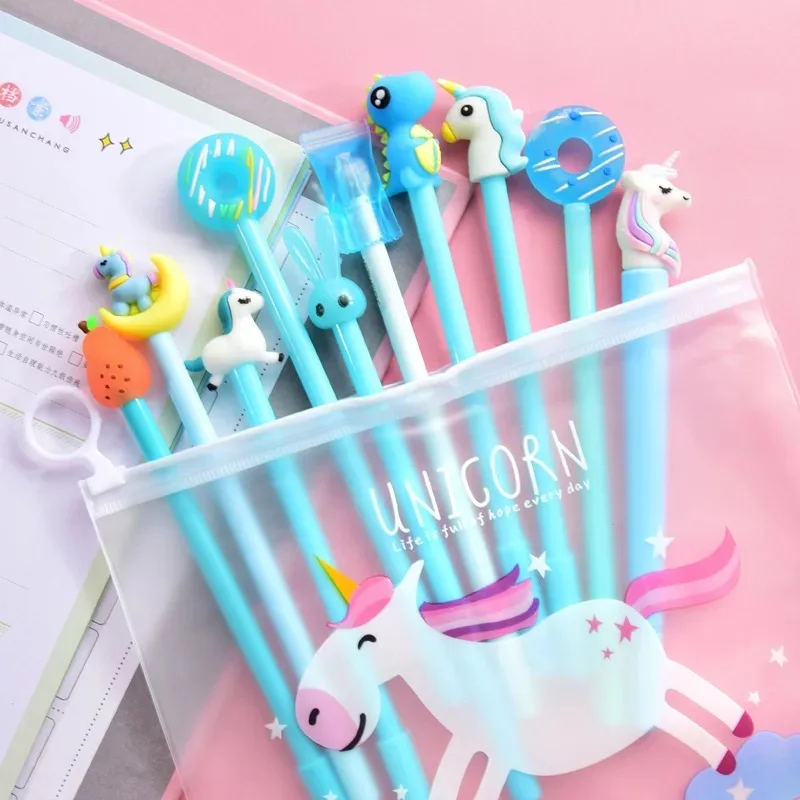 

10PCS/Set Kawaii Gel Pen Unicorn Pen Stationery School Supplies Gel Ink Pen School Stationery Office Suppliers Pen Kids Gifts