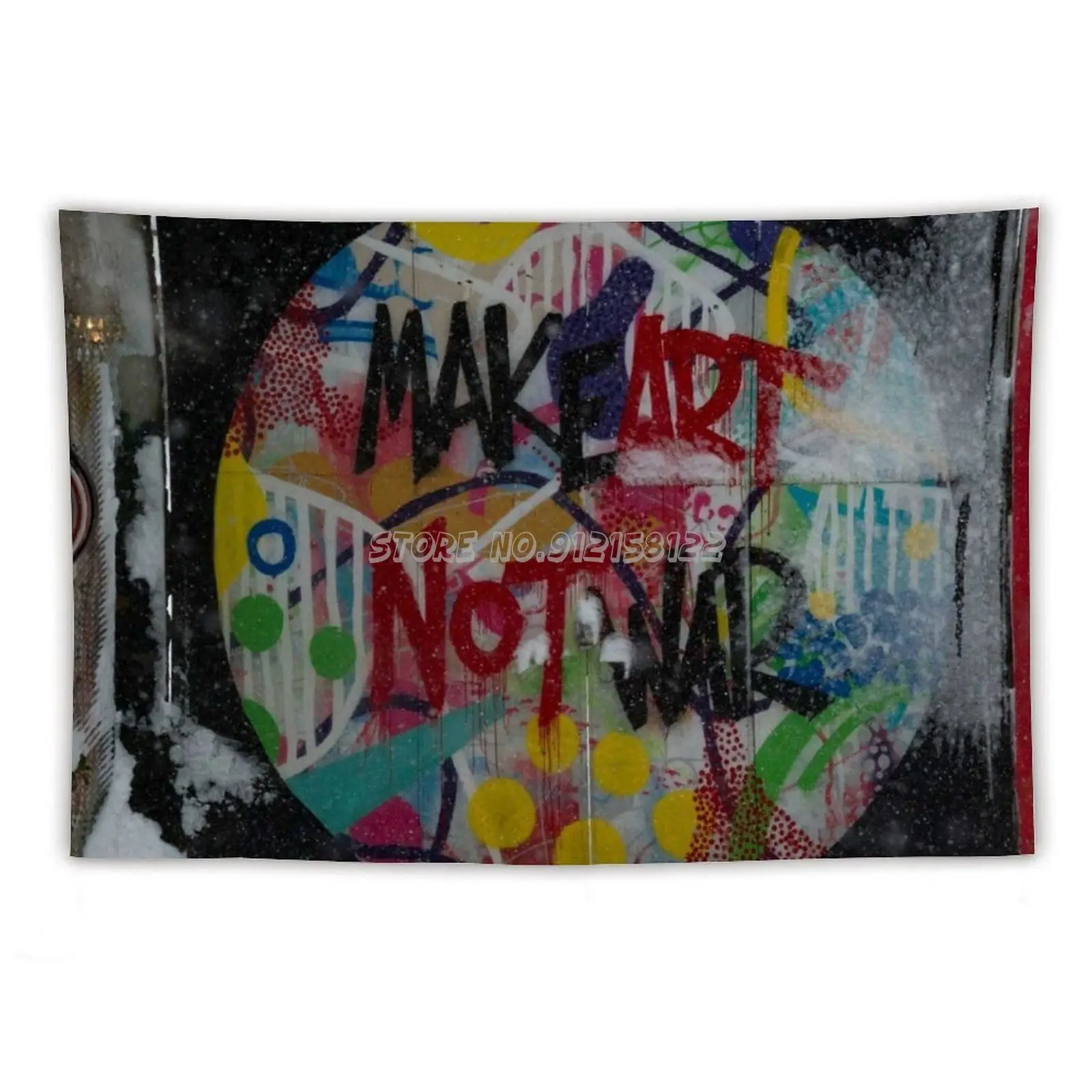 Гобелен Make Art Not War настенный для спальни психоделической сцены художественное